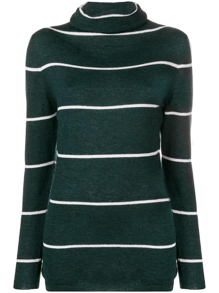Les Copains Striped Sweater - Black