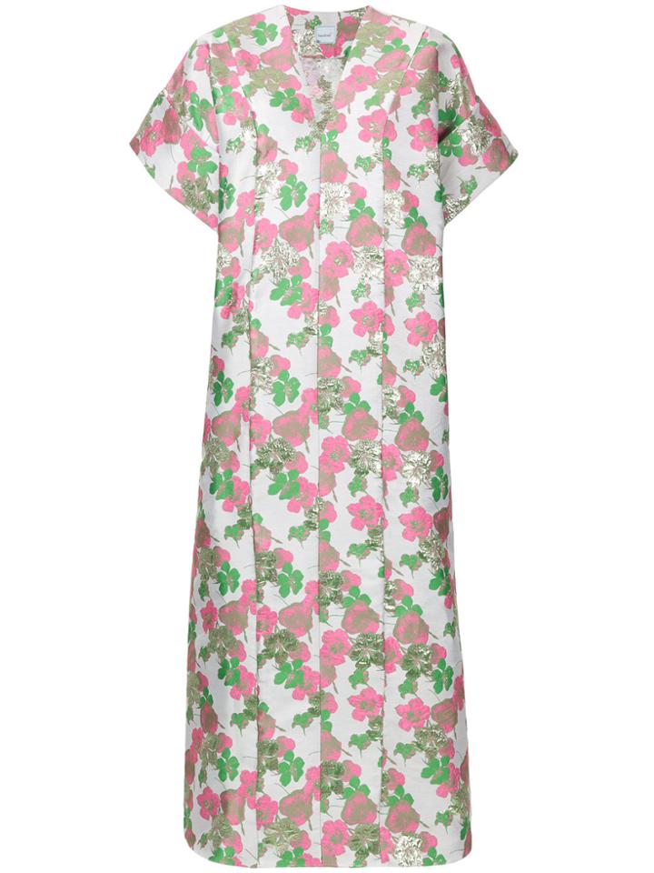 Bambah Petunia Kaftan Dress - Pink & Purple