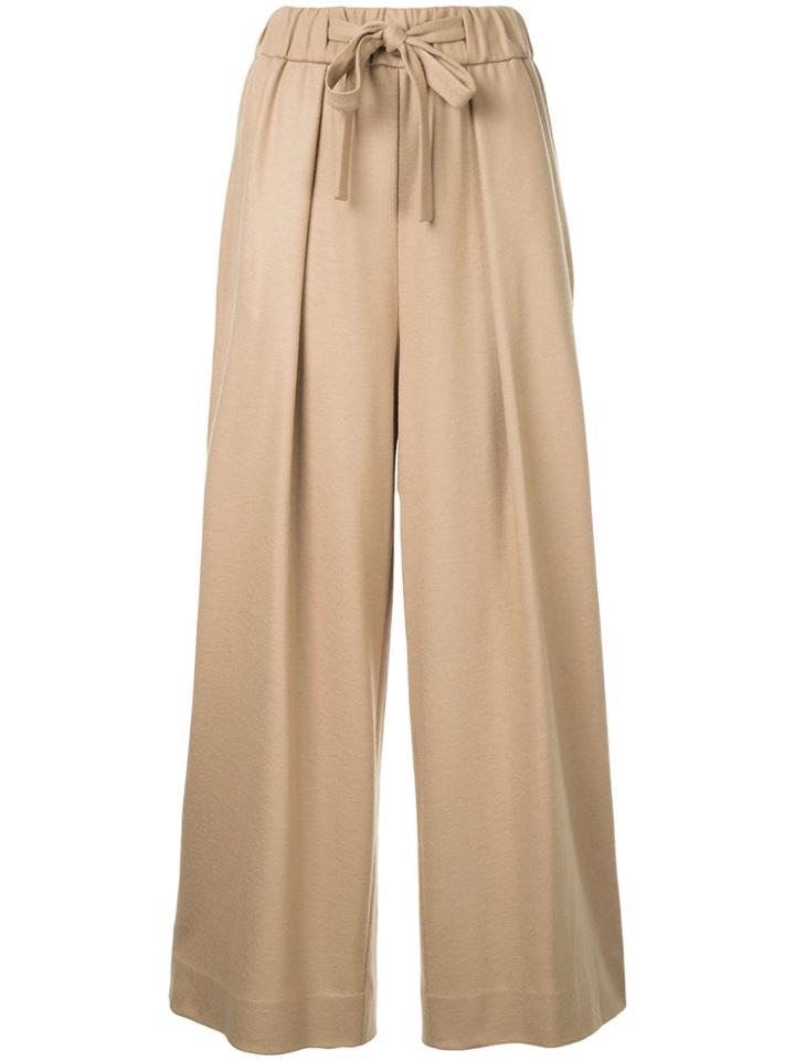 Estnation Wide Leg Trousers - Brown