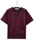 Philosophy Di Lorenzo Serafini Kids Lamé Striped Sweater - Pink