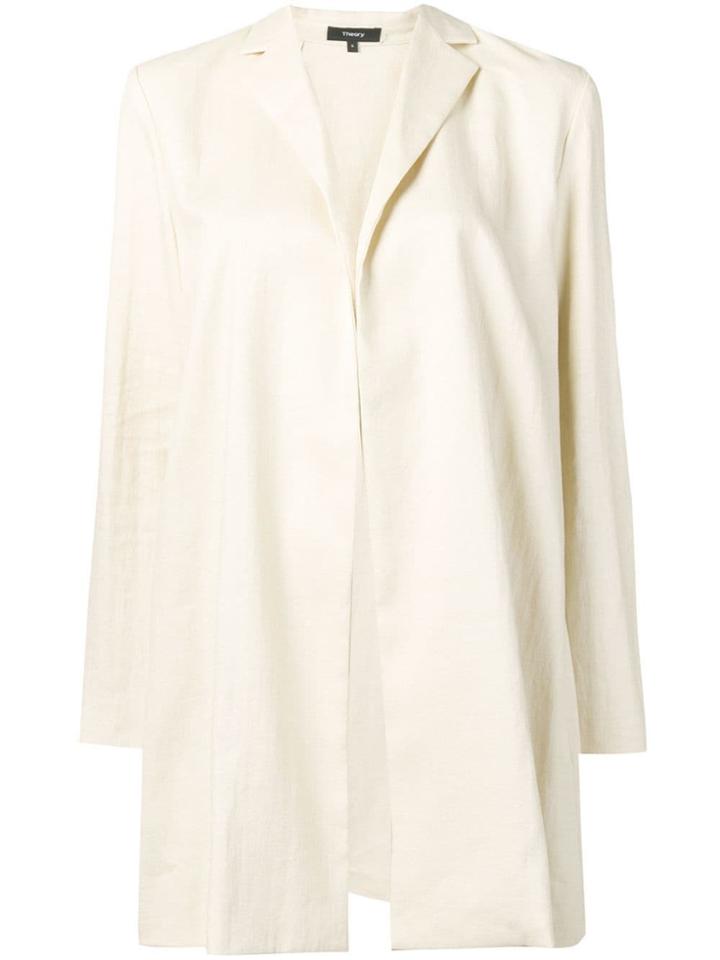 Theory Overlay Luxe Linen Jacket - Neutrals