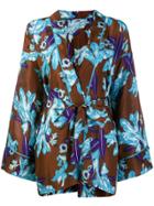 P.a.r.o.s.h. Printed Kimono - Blue