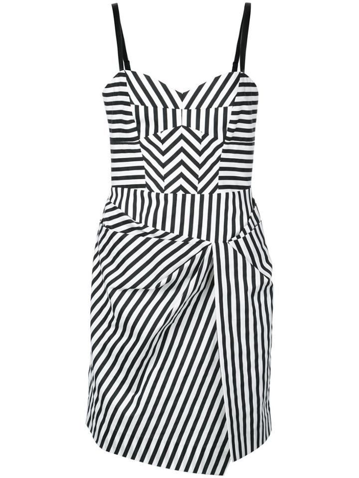 Milly Short Striped Dress - White