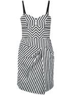 Milly Short Striped Dress - White