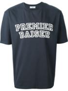 Ami Alexandre Mattiussi Premier Baiser T-shirt, Men's, Size: Large, Blue, Cotton