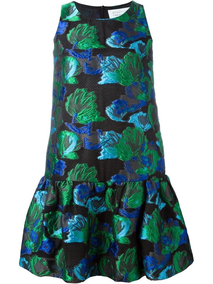 Gianluca Capannolo Floral Jacquard Dress