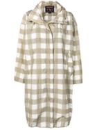 Woolrich Checked Raincoat - Green
