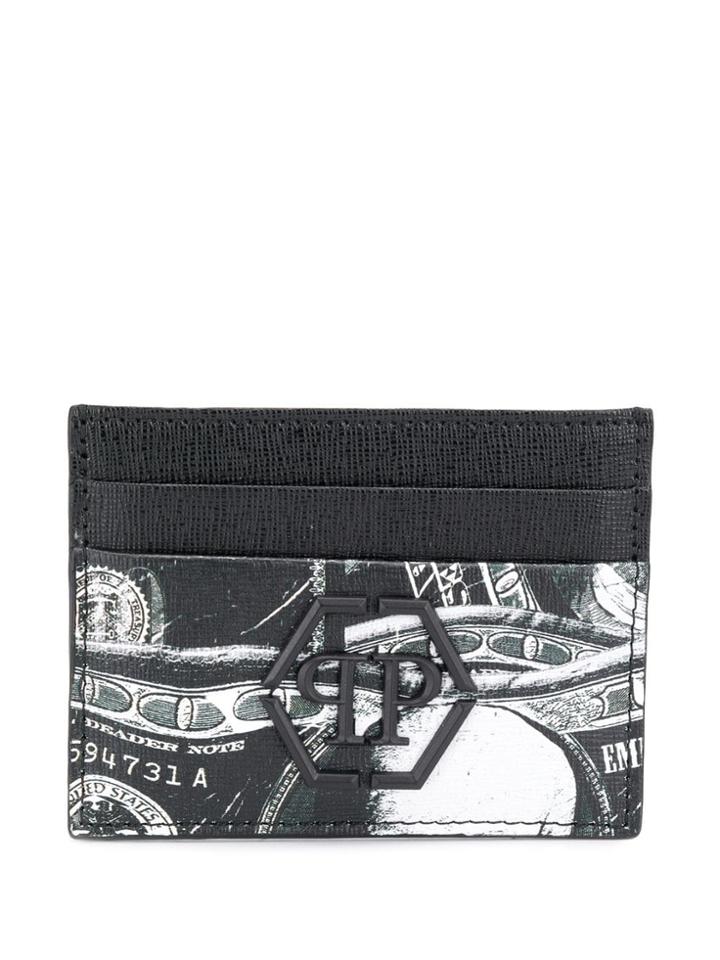 Philipp Plein Money Print Cardholder - Black