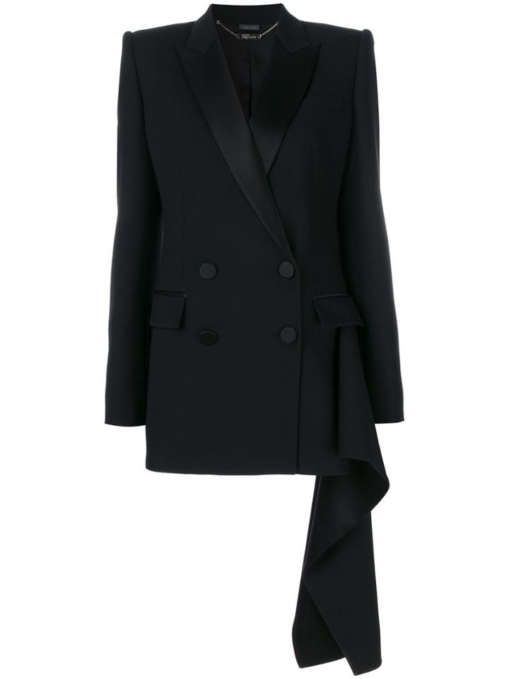 Alexander Mcqueen Classic Fitted Blazer - Black