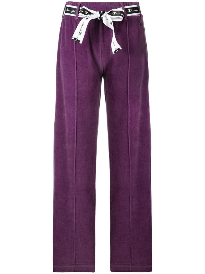 Champion Champion Reverse Wave - Woman - Velvet Pants - Pink & Purple