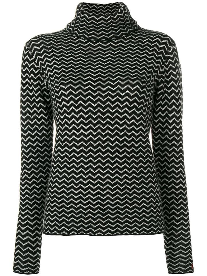 Perfect Moment Zigzag Jumper - Black