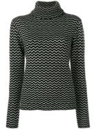 Perfect Moment Zigzag Jumper - Black