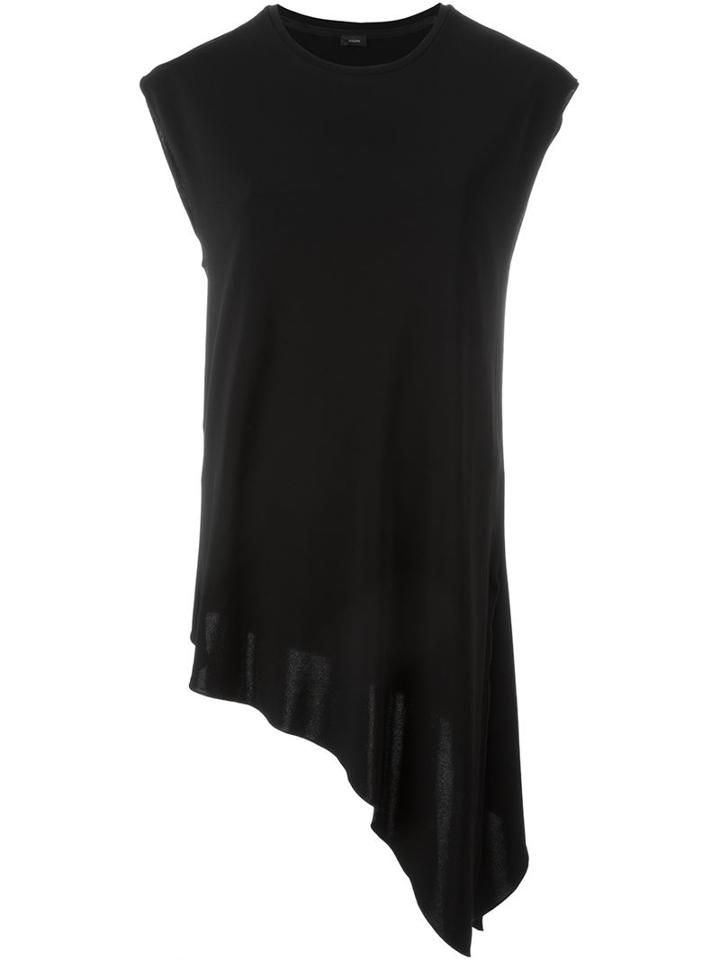 Joseph Asymmetric Tank Top, Women's, Size: Xs, Black, Viscose