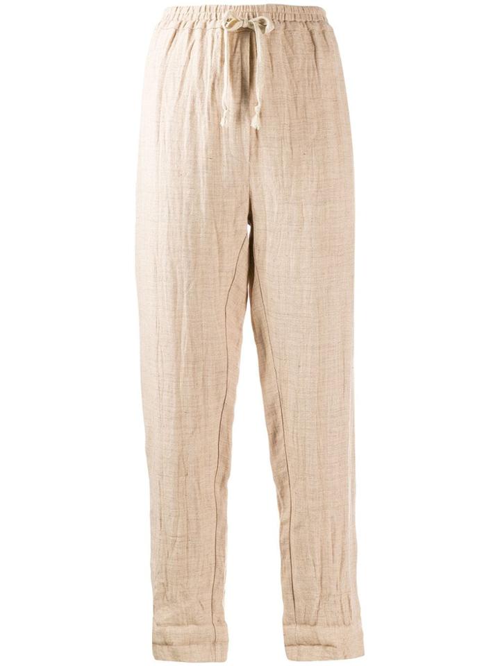 Forte Forte Drawstring Waist Trousers - Neutrals