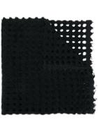 Faliero Sarti Holey Knit Scarf - Black