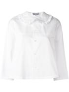Comme Des Garçons Comme Des Garçons Rouched Collar Shirt, Women's, Size: Small, White, Cotton