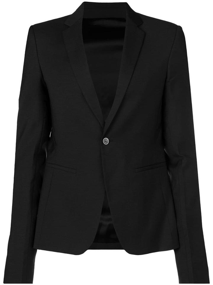 Rick Owens Narrow Lapels Blazer - Black