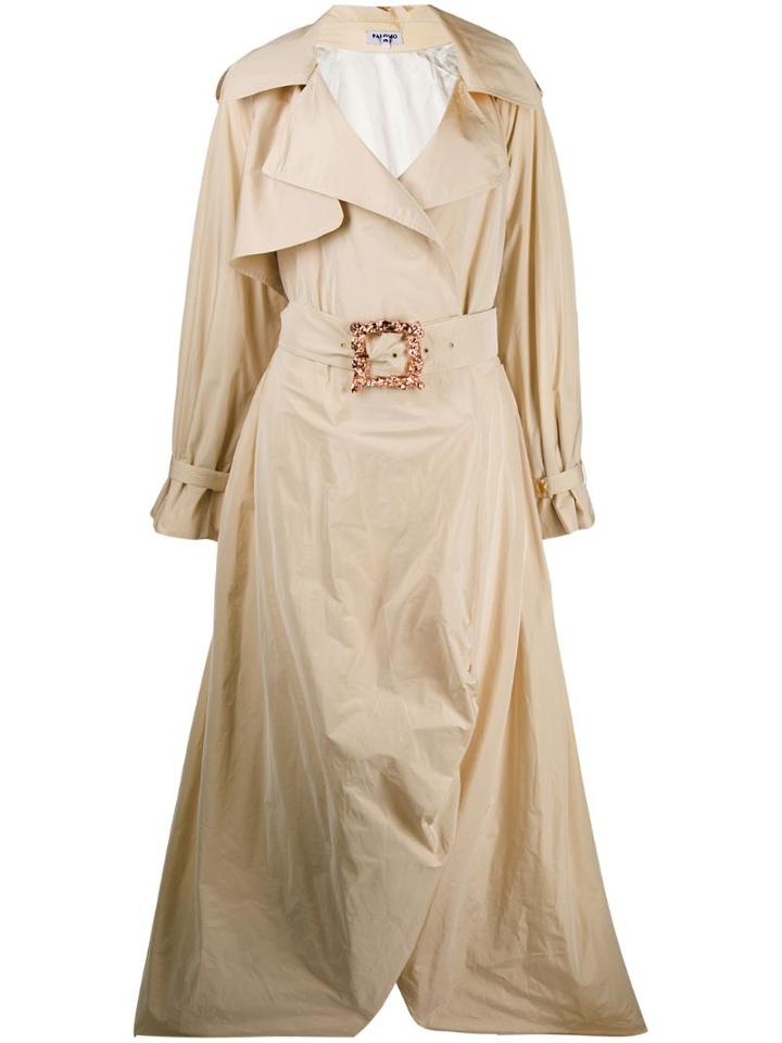 Palomo Spain Oversized Trench - Neutrals