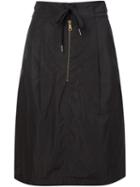 Tomas Maier Drawstring Skirt, Women's, Size: 4, Black, Polyester