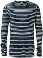 Lanvin - Striped T-shirt - Men - Cotton - M, Blue, Cotton