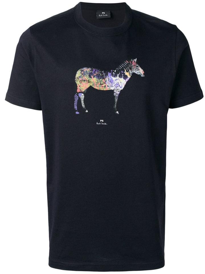 Ps Paul Smith Zebra Graphic Print T-shirt - Blue