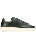 Tom Ford Perforated Lace-up Sneakers - Green