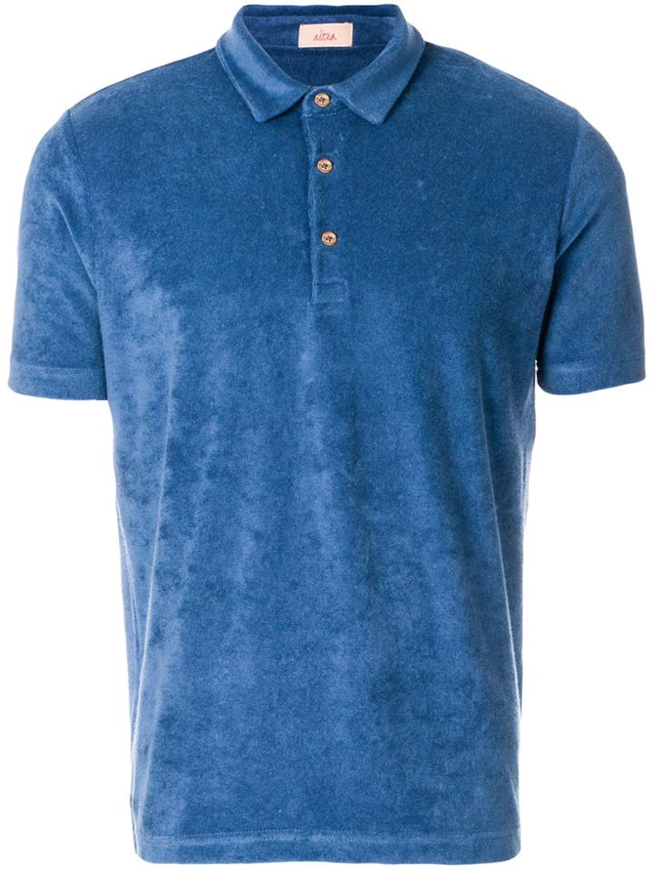 Altea Textured Polo Shirt - Blue