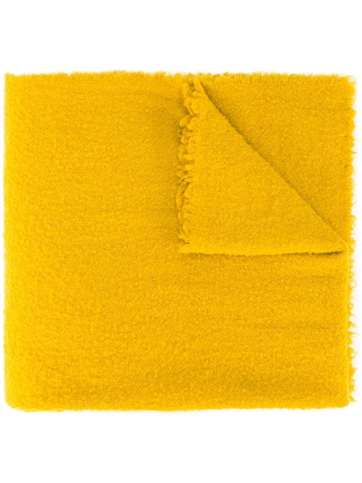 Faliero Sarti 'alexia' Scarf, Adult Unisex, Yellow/orange, Polyamide/cashmere/virgin Wool