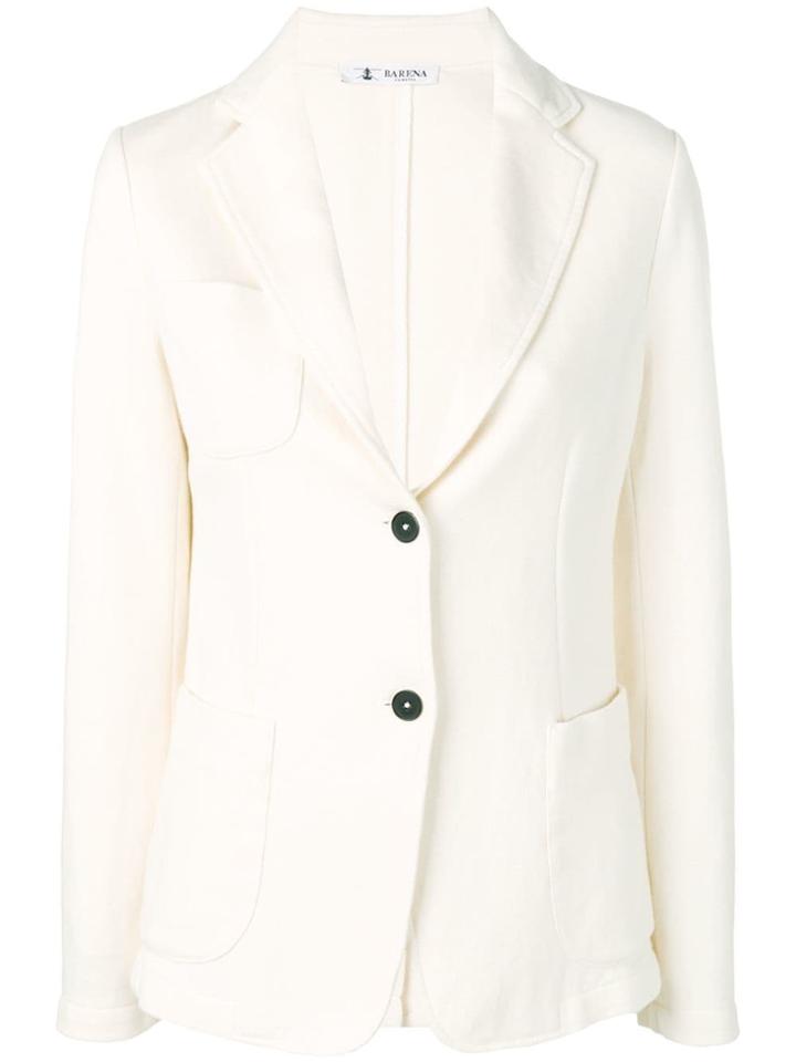 Barena Classic Buttoned Blazer - Nude & Neutrals