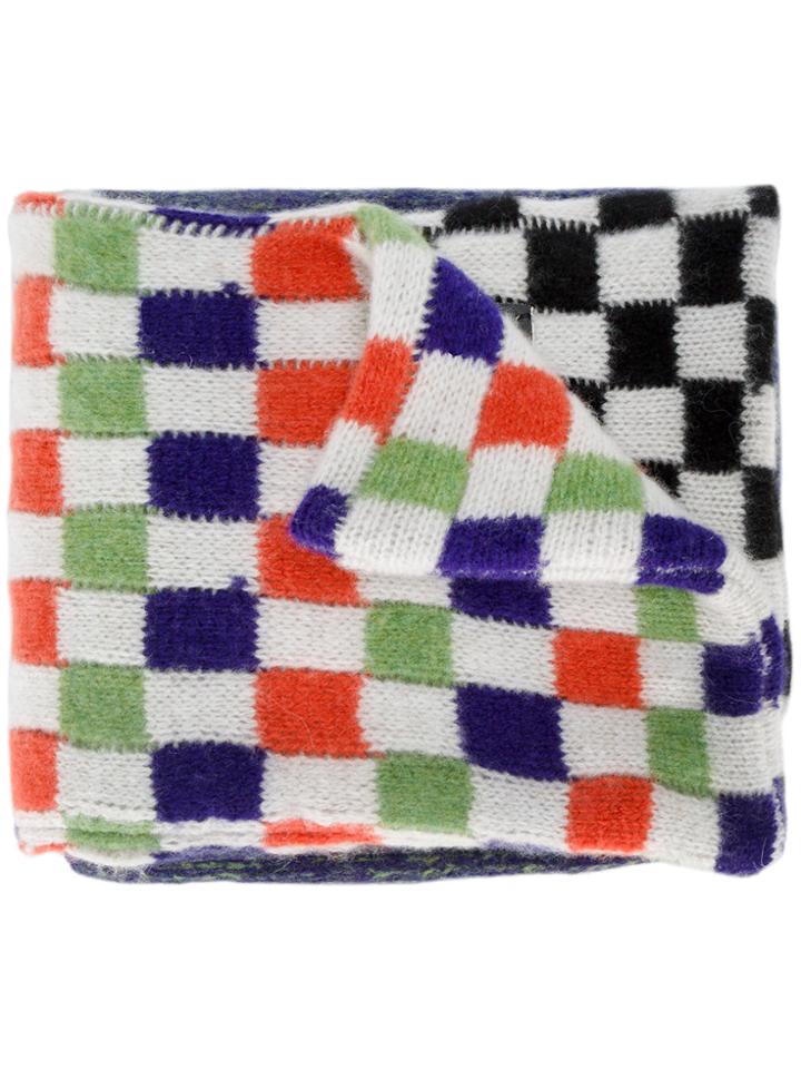The Elder Statesman Check And Stripe Scarf - Multicolour