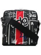 Dolce & Gabbana Graffiti Print Shoulder Bag - Black