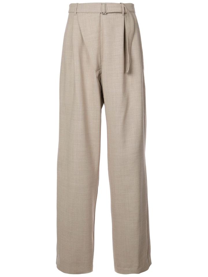 Mackintosh 0003 Wide-leg Tailored Trousers - Neutrals