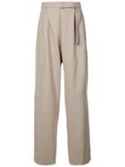 Mackintosh 0003 Wide-leg Tailored Trousers - Neutrals