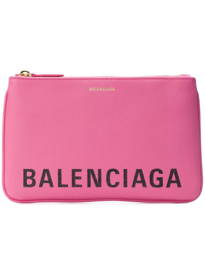 Balenciaga Ville Pouch M - Pink & Purple