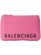 Balenciaga Ville Pouch M - Pink & Purple