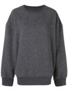 Mm6 Maison Margiela Longsleeved Loose Sweater - Grey