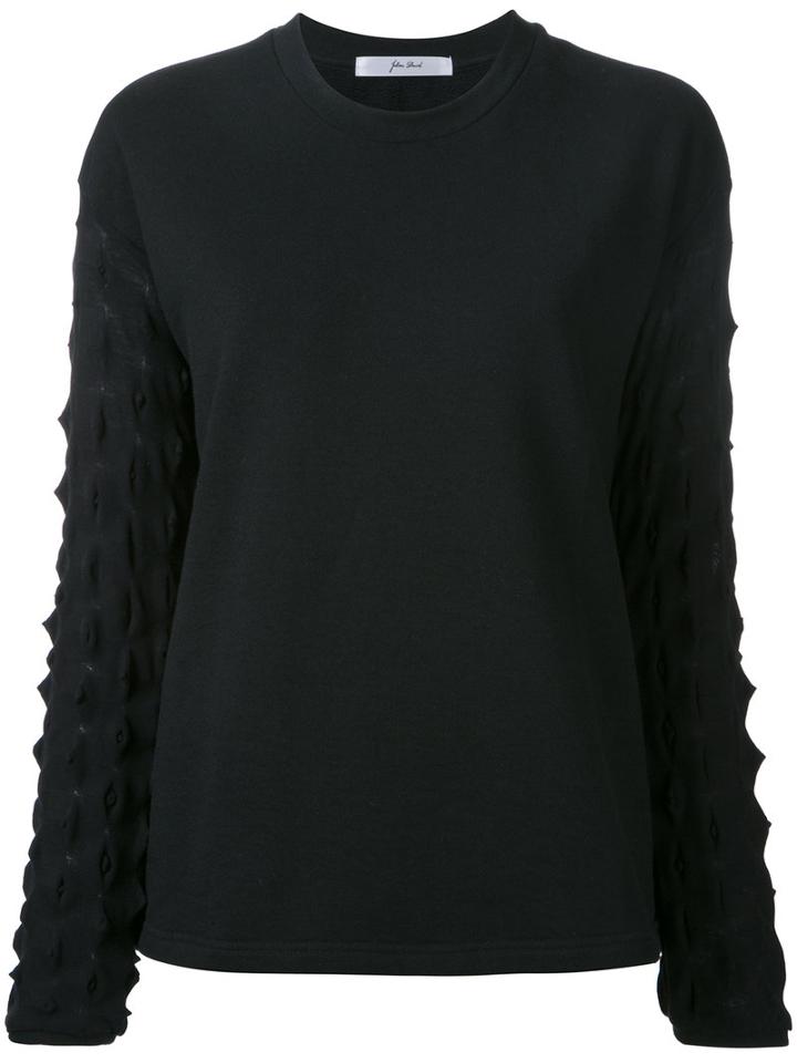 Julien David - Crew Neck Sweatshirt - Women - Cotton - S, Blue, Cotton