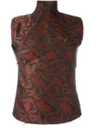 A.f.vandevorst Jacquard Waistcoat, Women's, Size: 38, Red, Polyester