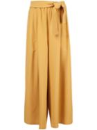 Tome Karate Belted Pants, Women's, Size: Xs, Yellow/orange, Acetate/viscose