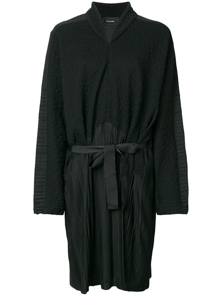 Irina Schrotter Pleated Skirt Dress - Black