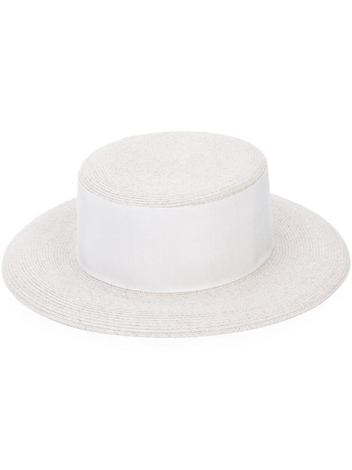 Eugenia Kim Thick Band Fedora Hat, Women's, Grey, Polyester/polyamide