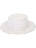 Eugenia Kim Thick Band Fedora Hat, Women's, Grey, Polyester/polyamide