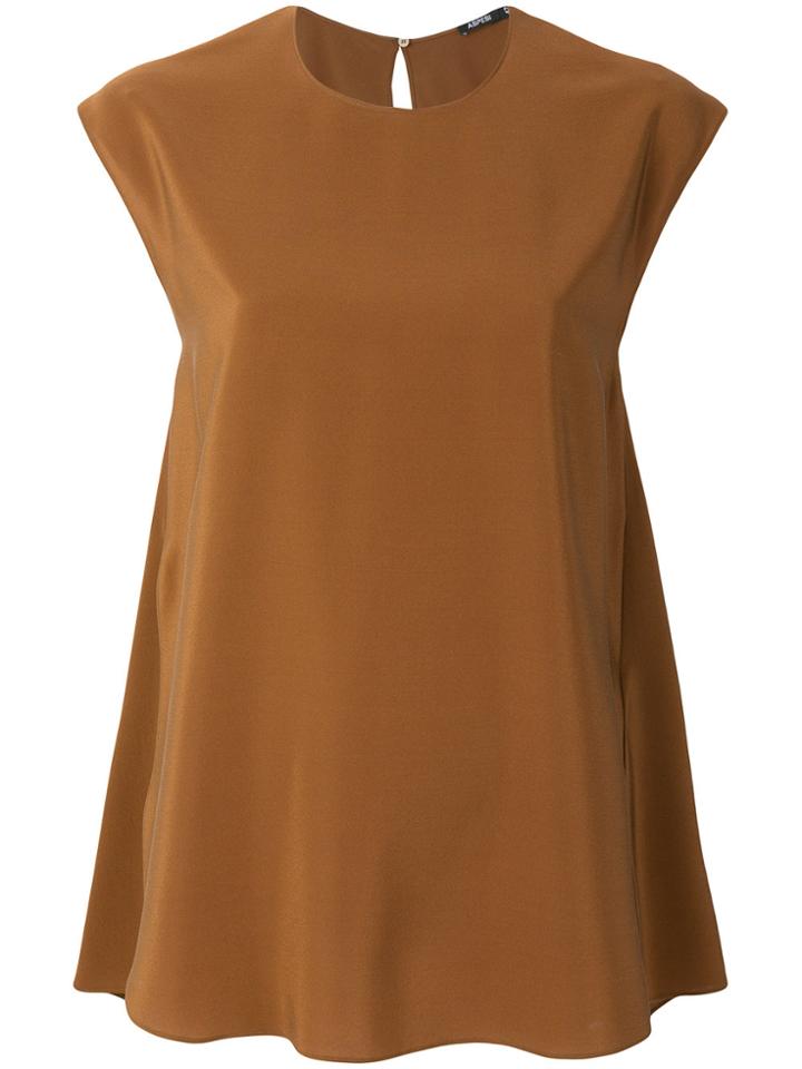 Aspesi Flared Blouse - Brown