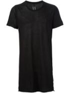 Rick Owens Raw Edge T-shirt, Men's, Size: Xl, Black, Cotton