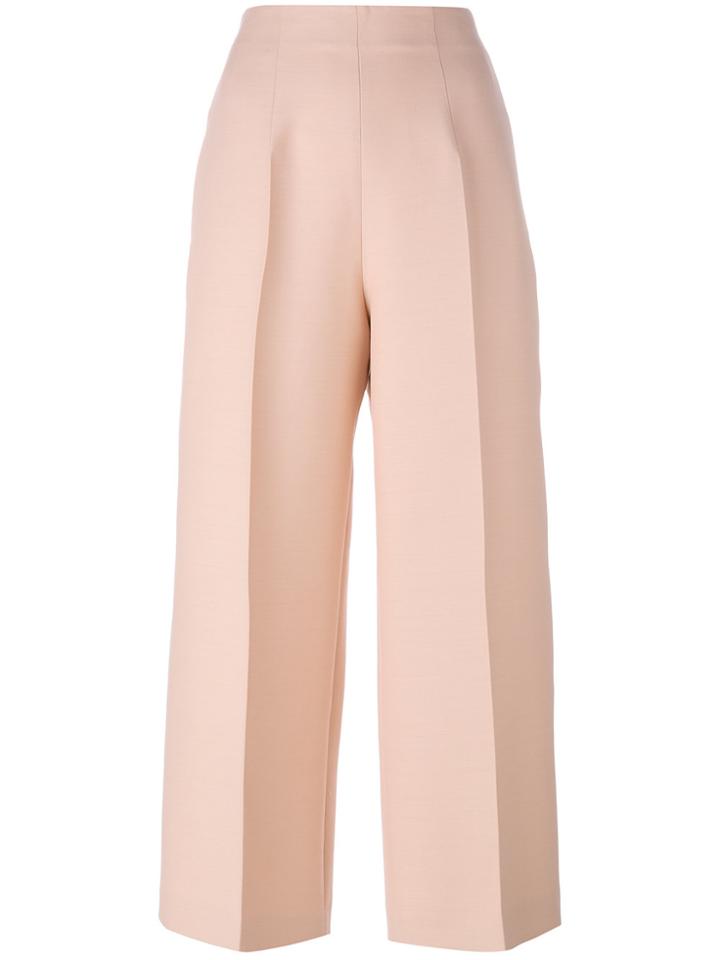 Fendi Cropped Wide Leg Trousers - Pink & Purple