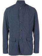 Herno Ripstop Single-breasted Jacket - Blue