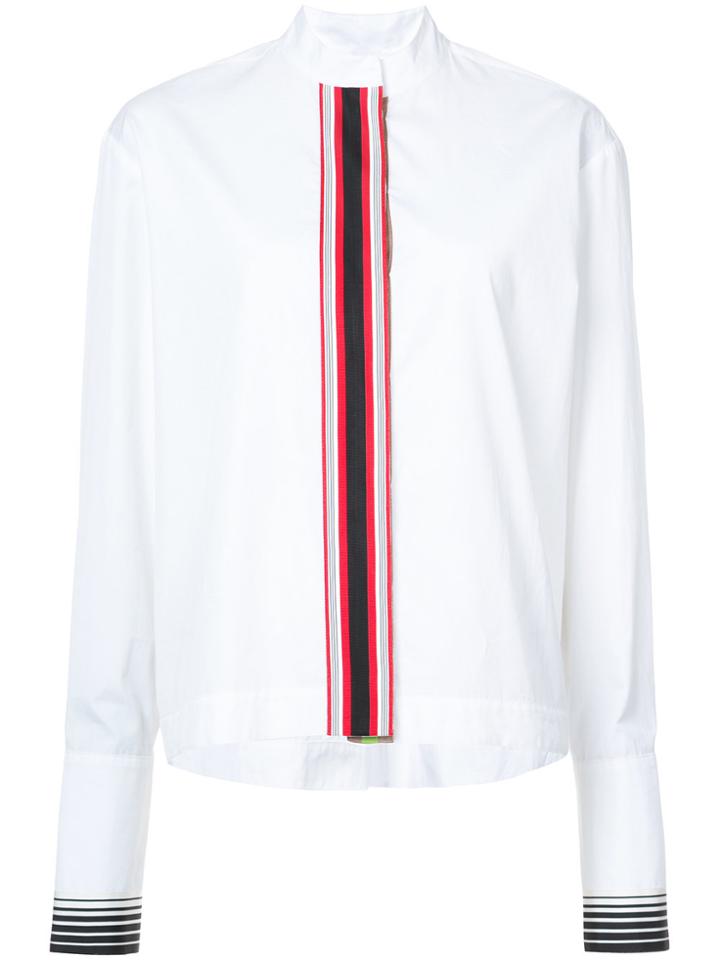 Dvf Diane Von Furstenberg Ribbon Button-down Top - White
