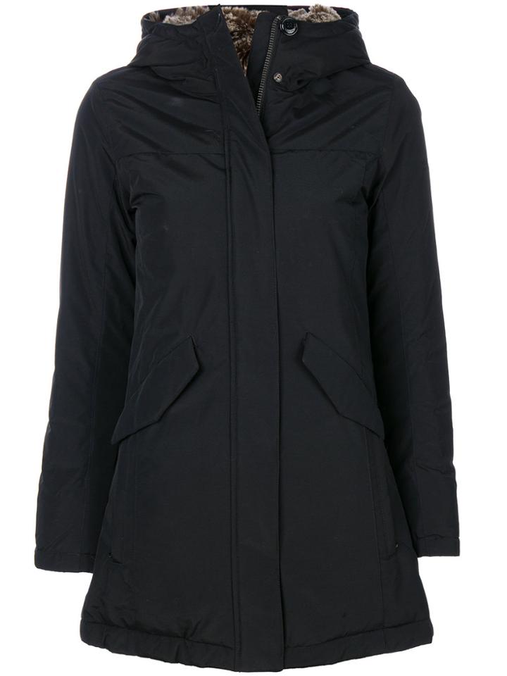 Woolrich Big Sky Hooded Coat - Black