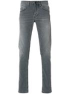 Dondup - Ripped Slim-fit Jeans - Men - Cotton/polyester/spandex/elastane - 30, Grey, Cotton/polyester/spandex/elastane