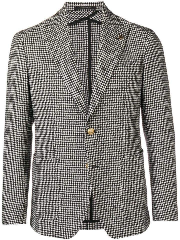 Tagliatore Peaked Lapels Blazer - Black